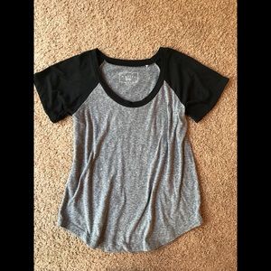 Gray Crew Neck Tee